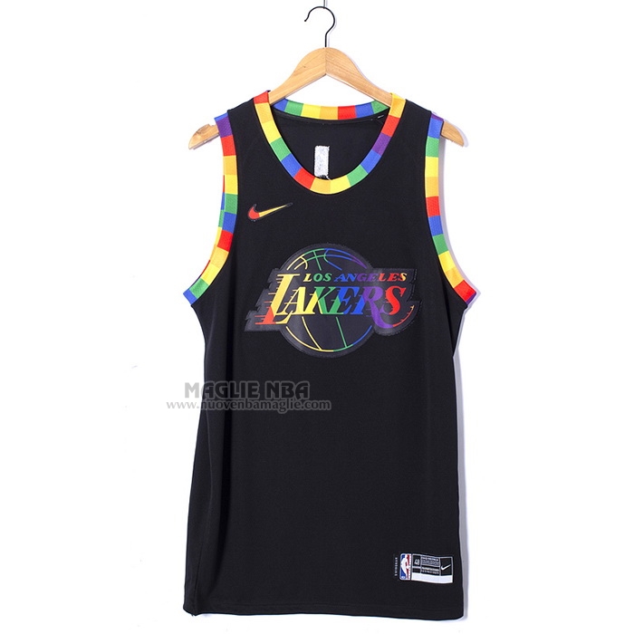 Maglia
 Kobe Bryant NO 24 Los Angeles Lakers Fashion Royalty 2022-23 Nero
